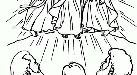 La Transfiguración 2 / Dibujo para colorear