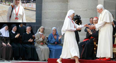Almudena Ríos de las Esclavas de Cristo Rey, tras el encuentro con el Papa en El Escorial: «Dios me llamó en JMJ de Colonia»