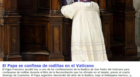 Papa Francisco en acto penitencial “24 horas por el Señor”: «Convertirse no es cuestión de un momento, es un empeño que dura toda la vida»