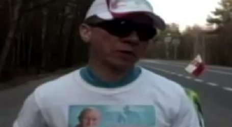 El atleta polaco Piotr Kurlyo corre 2.000 km rezando por la paz para acudir a la canonización de Juan Pablo II