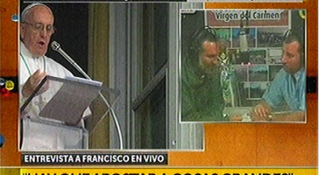 Papa Francisco en entrevista a radio parroquial argentina: “La vida es para darla, no es para guardarla. Y así uno es fecundo. Hay que apostar a cosas grandes. No a cosas pequeñas”