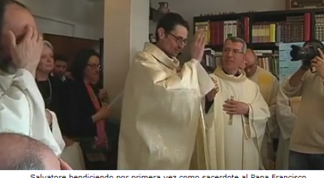 Salvatore Mellone, seminarista con cáncer terminal, es ordenado sacerdote y envía su primera bendición al Papa Francisco