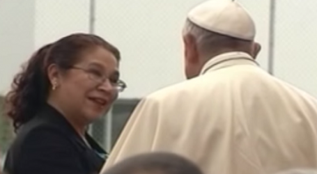 Edna Martínez, docente, ante el Papa en Ecuador: ”Educar es un acto de amor, es dar vida, dando testimonio de vida con el ejemplo”