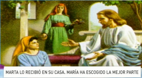 Palabra de Vida 6/10/2015: «Marta lo recibió en su casa. María ha escogido la parte mejor» / Por P. Jesús Higueras