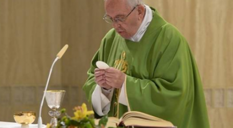Papa Francisco en homilía en Santa Marta: «La santidad no podemos hacerla nosotros solos, es una gracia de Dios»