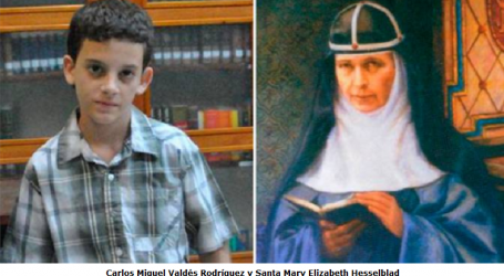 Carlos Miguel Valdés, niño cubano, sanado milagrosamente de tumor en el cerebelo permitió la canonización de Mary Elizabeth Hesselblad