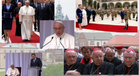 Papa a autoridades y a sociedad civil de Polonia: «Tener disponibilidad para acoger a los que huyen de las guerras y del hambre»