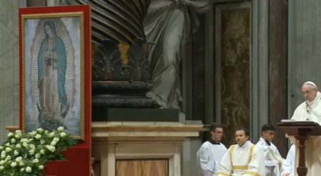 Papa Francisco en homilía en la fiesta de la Virgen de Guadalupe: «Con María le decimos sí a la vida y no a la indiferencia»
