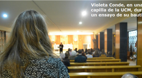 Violeta Conde Borredo, de familia atea, se bautiza ahora tras una fulgurante conversión en una ambulancia: «Sentí una gran paz»