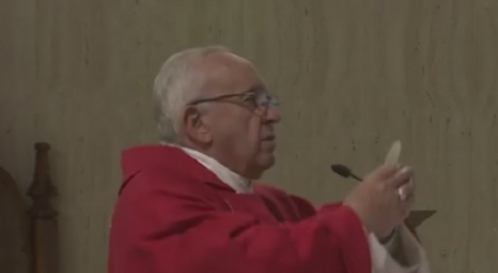 Papa Francisco en homilía en Santa Marta 5-6-17: «Es misericordioso el que comparte y se compadece del dolor del otro»