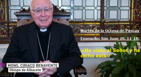 Mons. Ciriaco Benavente, Obispo de Albacete / Palabra de Vida 3/4/18: «He visto al Señor y ha dicho esto»