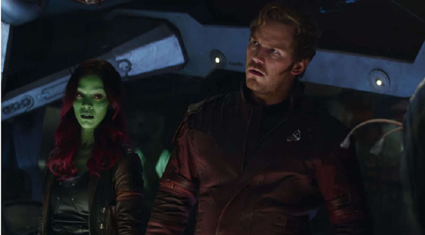 Chris Pratt en la película de Infinity War, de Marvel