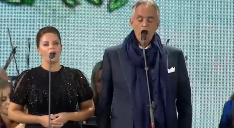 Andrea Bocelli y Celine Byrne cantan ante el Papa Francisco en la Fiesta de las Familias de Dublín