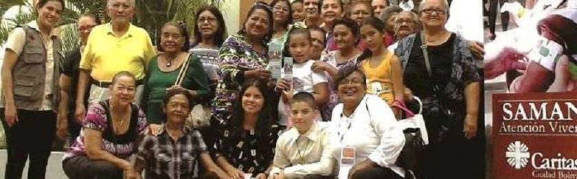 Voluntarios de una parroquia de Cáritas Ciudad Bolívar del programa Saman contra la malnutrición infantil