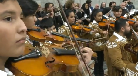 “La Guadalupana” de los niños de las Orquestas Sinfónicas Comunitarias de Tamaulipas en la Misa del Papa Francisco