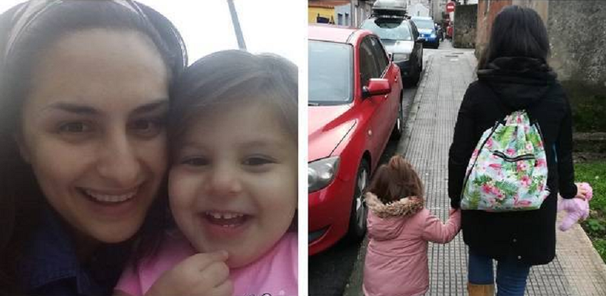 Alba y su hija Salma, que tenía ocho meses cuando decidió abortar / Fotos cedidas por Alba Alonso