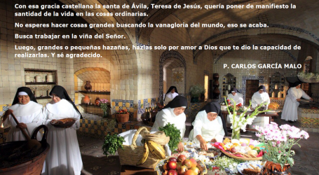 «También entre los pucheros anda el Señor», la santidad de la vida en las cosas ordinarias / Por P. Carlos García Malo