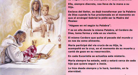 La Virgen María nos acompaña en cada Eucaristía / Por P. Carlos García Malo