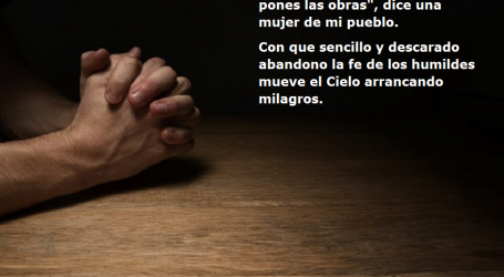 «Señor, creo. Yo pongo la fe, Tú pones las obras» / Por P. Carlos García Malo