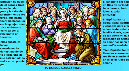 «Ven Espíritu Santo, llena los corazones de tus fieles y enciende en ellos el fuego de tu amor» / Por P. Carlos García Malo