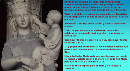 La Santísima Virgen María caminó en fe como lo hacemos tú y yo / Por P. Carlos García Malo