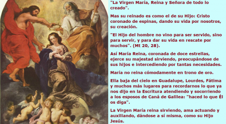 «La Virgen María, Reina y Señora de todo lo creado» / Por P. Carlos García Malo