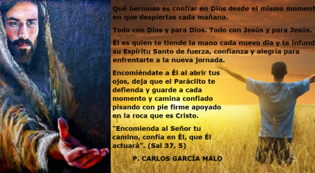 «Encomienda al Señor tu camino, confía en Él, que Él actuará” / Por P. Carlos García Malo