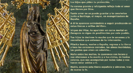 Virgen del Pilar, ruega por España y la salvación del mundo entero / Por P. Carlos García Malo