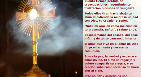 «Suba mi oración como incienso en tu presencia, Señor» / Por P. Carlos García Malo