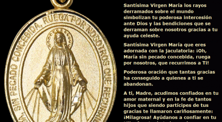 ¡Oh, María sin pecado concebida, ruega por nosotros, que recurrimos a Ti! / Por P. Carlos García Malo