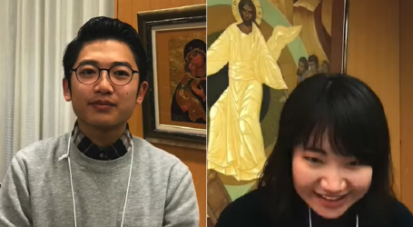 Yuuga Orita y Ishikawua Saki, estudiantes japoneses que han visto al Papa y van a bautizarse: A uno Cristo lo atrajo estudiando biblia y a la otra ayudando a niños maltratados