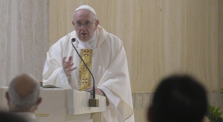 Papa Francisco en Santa Marta 10-1-2020: «Quien dice que ama a Dios y no ama a su hermano es mentiroso»