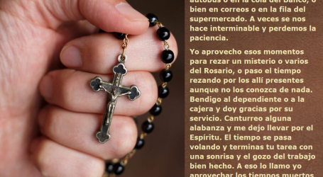 Aprovecha los tiempos muertos del día para rezar, bendecir y alabar / Por P. Carlos García Malo