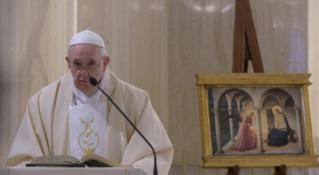 Papa Francisco en homilía en Santa Marta, 25-3-2020: «Estamos ante el misterio de la Encarnación. Escuchando a Lucas, hemos escuchado a la Virgen que lo relata»