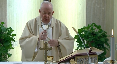 Santa Misa de hoy presidida por el Papa Francisco en Santa Marta, lunes de la Octava de Pascua, 13-4-2020