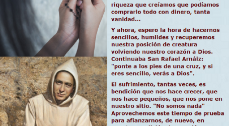 San Rafael Arnáiz: «ponte a los pies de una cruz, y si eres sencillo, verás a Dios»/ Por P. Carlos García Malo
