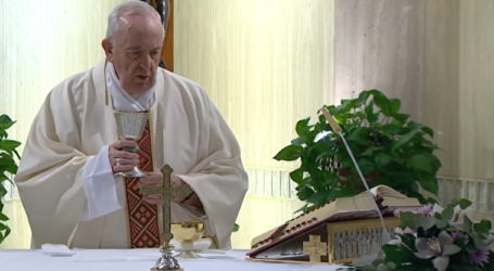 Santa Misa de hoy presidida por el Papa Francisco en Santa Marta, viernes de la 3ª semana de Pascua, san José obrero, 1-5-2020