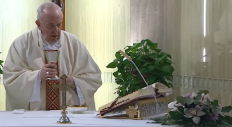 Santa Misa de hoy presidida por el Papa Francisco en Santa Marta, sábado de la 3ª semana de Pascua, 2-5-2020