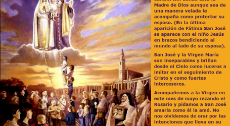 Acompañemos a la Virgen en este mes de mayo rezando el Rosario y pidamos a San José amarla como él la amó / Por P. Carlos García Malo