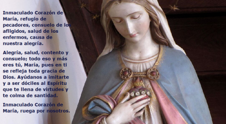 Inmaculado Corazón de María, refugio de pecadores, ruega por nosotros / Por P. Carlos García Malo
