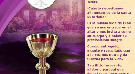 Éste es el sacramento de nuestra fe / Por P. Carlos García Malo