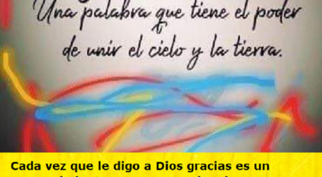 Cada vez que le digo a Dios gracias es como si le dijera: “Me fío de ti, haz tú el resto”/ Por P. Carlos García Malo
