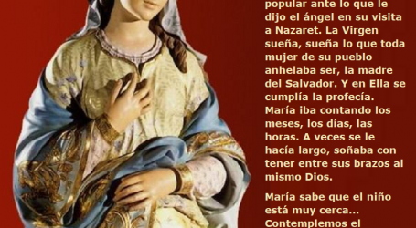 La Virgen María sabe que el niño está muy cerca… Contemplemos el misterio / Por P. Carlos García Malo