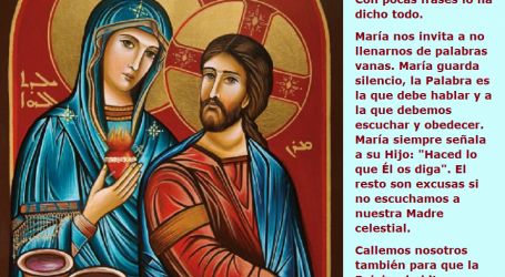 La Virgen María siempre señala a su Hijo: «Haced lo que Él os diga»/ Por P. Carlos García Malo