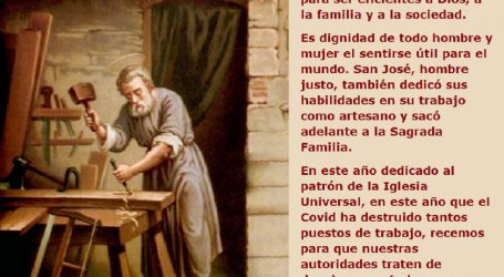 San José, obrero, ruega por nosotros / Por P. Carlos García Malo
