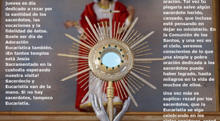 Rezad por los sacerdotes, que la Eucaristía se siga celebrando en los siglos venideros / Por P. Carlos García Malo