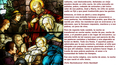 Fue una noche de amor, la noche en que nació el niño Jesús ¡Feliz Navidad! / Por P. Carlos García Malo