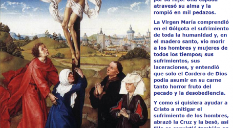 Abrazó la Cruz y la besó, así la Virgen María se convirtió en Madre orante por el dolor de sus hijos / Por P. Carlos García Malo