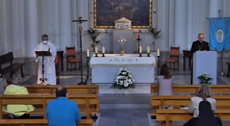 Misterios Gozosos del Santo Rosario en la capilla de Adoración Eucarística Perpetua de Toledo, 23-4-2022