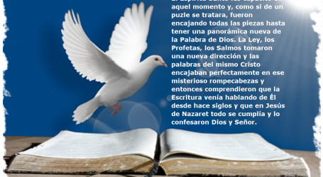 «Entonces les abrió el entendimiento para comprender las Escrituras» / Por P. Carlos García Malo